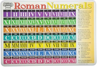 PAINLESS LEARNING PLACEMATS-Roman Numerals-Placemat