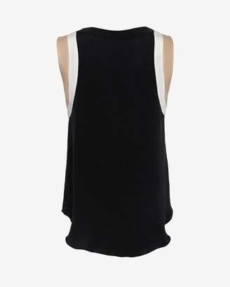 L'Agence Sleeveless Zip-Front Blouse