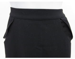Robert Rodriguez Black Silk Lining Knee Length A-Line Skirt Sz 6
