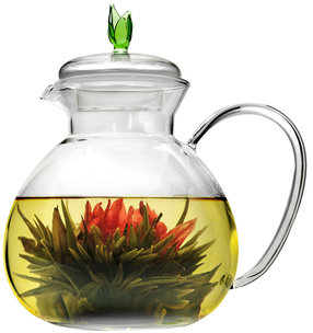 Primula Asha Teapot, Infuser and Lid with 3 Flowering Teas