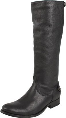 Frye Women's Melissa Button Back-Zip Boot,Black Wide Calf Smooth Vintage Leather,9.5 M US