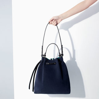 Zara 29489 Coloured Leather And Suede Bucket Bag