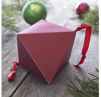 Crate & Barrel Small Red and Pink Geometric Box