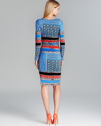 Plenty by Tracy Reese Dress - Jersey Ruched Scarf Print Tee
