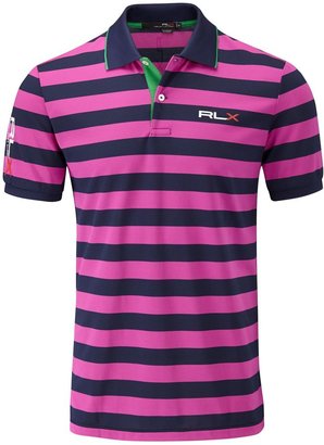 RLX Ralph Lauren Men's Golf Stripe polo shirt tour fit
