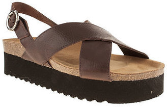 Red or Dead Zimmer Womens Brown Leather Sandals Shoes