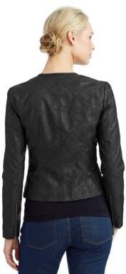 Bernardo Quilted Faux Leather Jacket