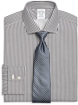 Brooks Brothers Non-Iron Slim Fit Bengal Stripe Dress Shirt