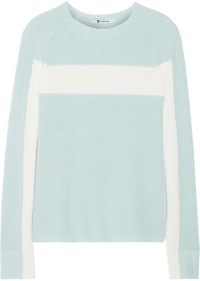 Alexander Wang T by Ribbed cotton-blend sweater