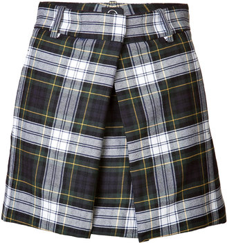 McQ Front Pleat Plaid Skirt Gr. 34