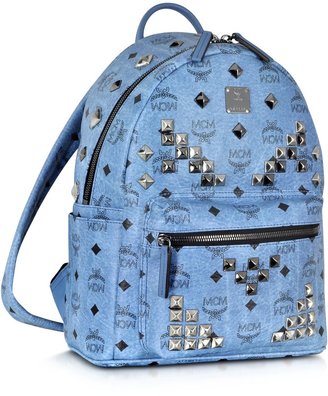 MCM Small Stark Denim Backpack
