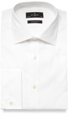 Jeff Banks Designer white plain poplin extra long sleeve and body shirt