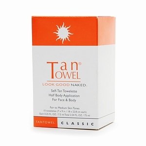 TanTowel Self Tan Towelette Packets, Fair to Medium