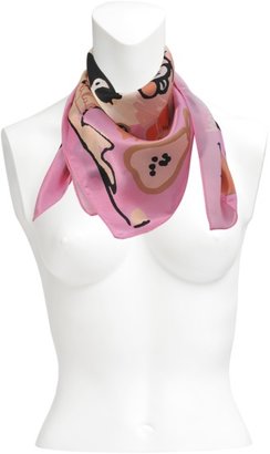 Sonia Rykiel Silhouettes 70x70 silk scarf