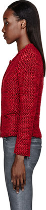 IRO Red Slub Knit Refilia Blazer