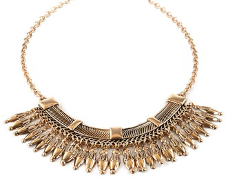 Forever 21 Feather Bib Necklace