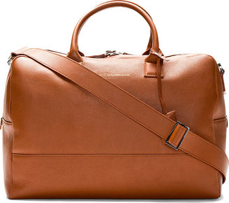 WANT Les Essentiels Cognac Leather Douglas Duffle Bag