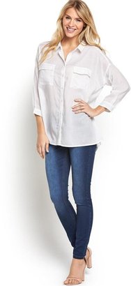South Oversized Casual Shirt - White