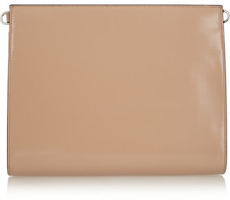 Marni File leather clutch