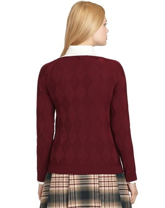 Brooks Brothers Wool Argyle Sweater