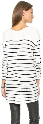 Free People Striped Sunset Thermal Top