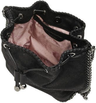 Stella McCartney The Falabella faux brushed-leather bucket bag