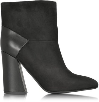 See by Chloe Black Suede and Leather Ankle Boots
