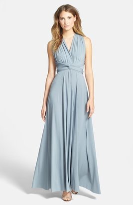 Dessy Collection Convertible Front Twist Jersey Gown