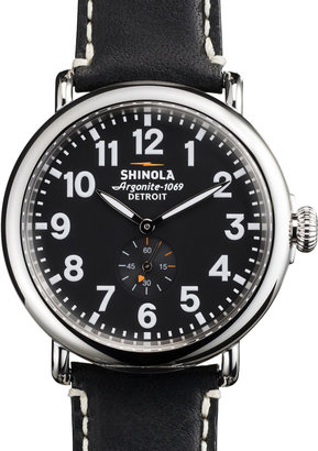 Shinola 41mm Runwell Men's Watch, Black/Black