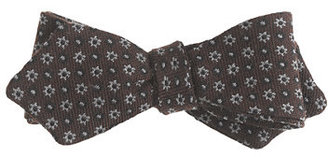 J.Crew English wool bow tie in rustic brown medallions