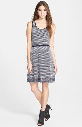 Jessica Simpson 'Florence' Cotton Knit Fit & Flare Dress