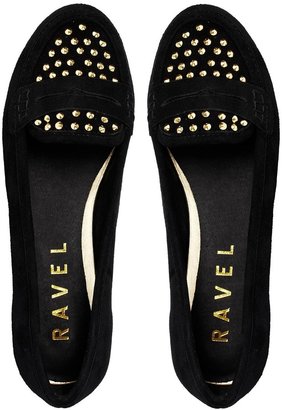 Ravel Mariah Leather Studded Detail Flat Shoes