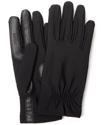 Isotoner Spandex Drawstring Plush Gloves