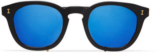 Illesteva Square-Frame Matte-Acetate Sunglasses