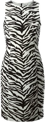 Moschino Cheap & Chic fitted animal print dress