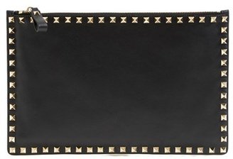 Valentino 'Large Rockstud' Leather Pouch