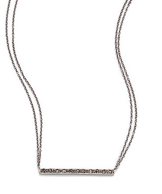 Chan Luu Champagne Diamond & Sterling Silver Bar Necklace