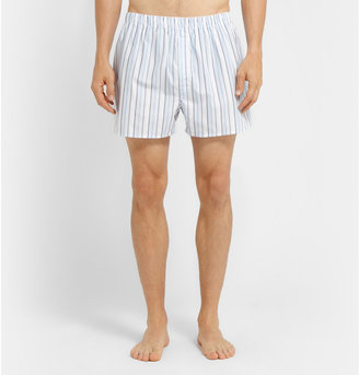 Sunspel Striped Cotton Boxer Shorts