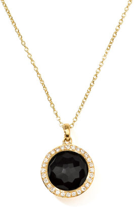 Ippolita Rock Candy 18k Gold Mini Lollipop Necklace in Onyx & Diamond