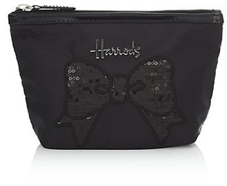 Harrods Sequin Bow Cosmetics Bag
