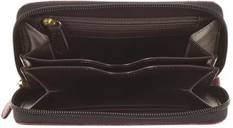 Francesco Biasia Pride Leather iPhone Case Zip Wallet w/Wristlet