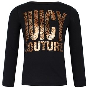 Juicy Couture Black & Gold Leopard Tee