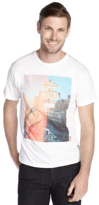 Howe white cotton short sleeve 'Motel' graphic t-shirt