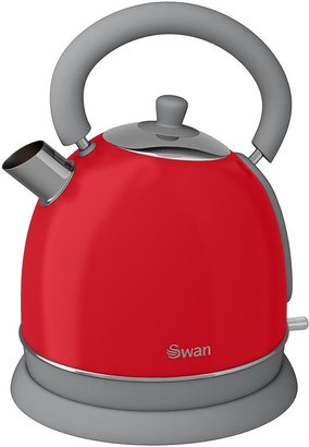 Swan Vintage Dome Kettle - Red