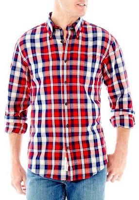 JCPenney St. John's Bay Long-Sleeve Plaid Flannel Shirt