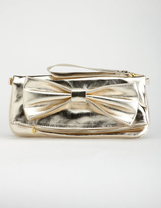 Charlotte Russe Foldover Bow Clutch