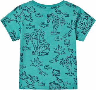 Lacoste Green Palm Tree Print T-Shirt