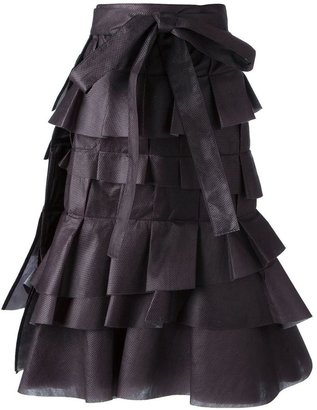 Comme des Garcons tiered flounce skirt
