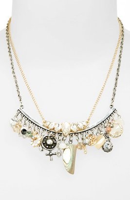 Topshop 'Abalone Tusk Charm' Necklaces