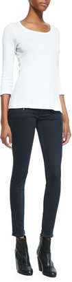 Hudson Chimera Blue Wild Zipper-Detail Skinny Jeans